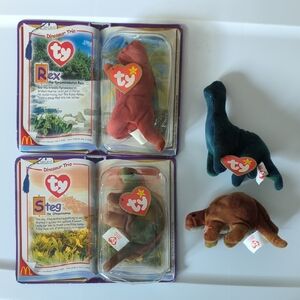 Ty Red-Orange Monkey Plush Toy